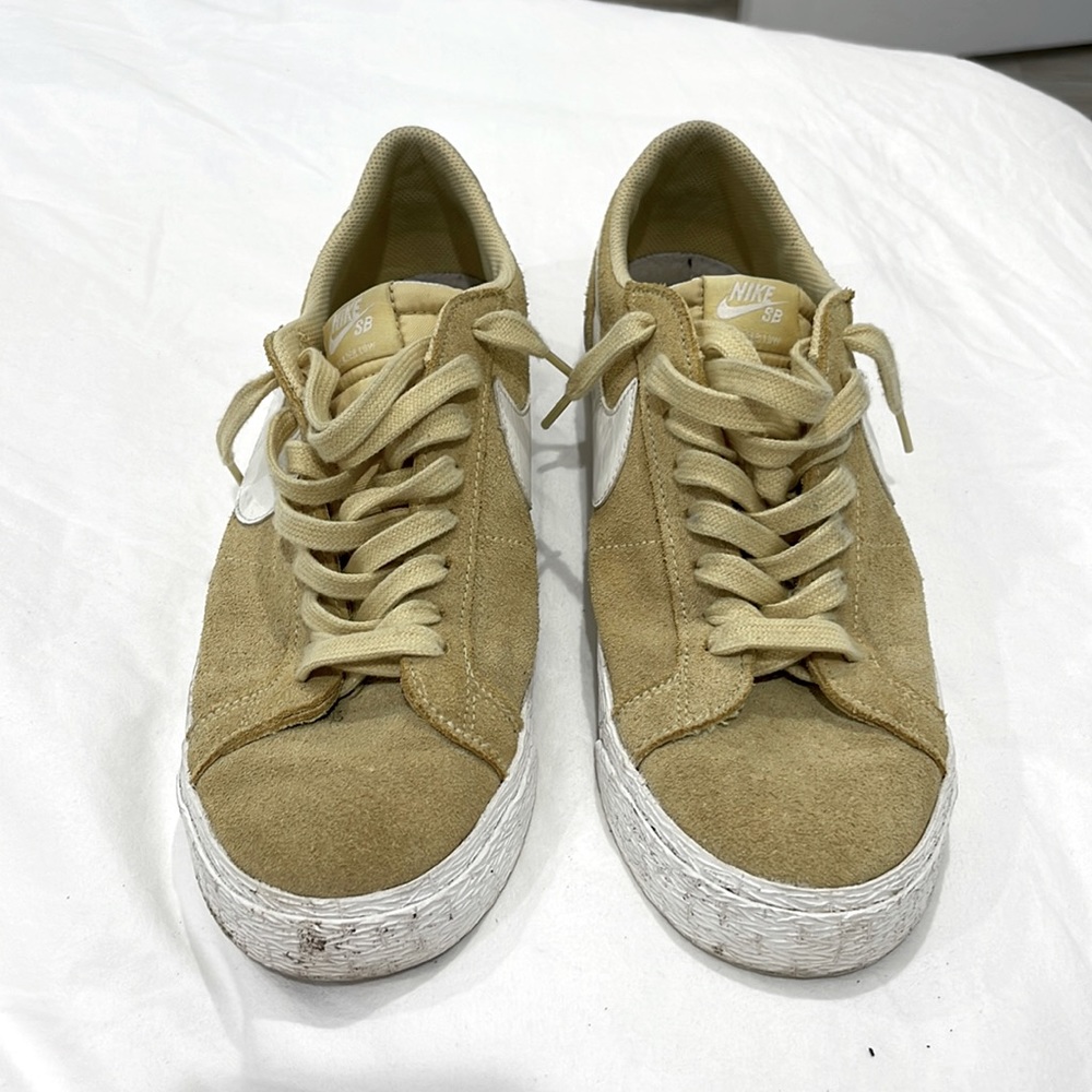 Nike SB Blazer Low Lemon Wash Summit White Mens Sz 12 Skateboarding 864347-700